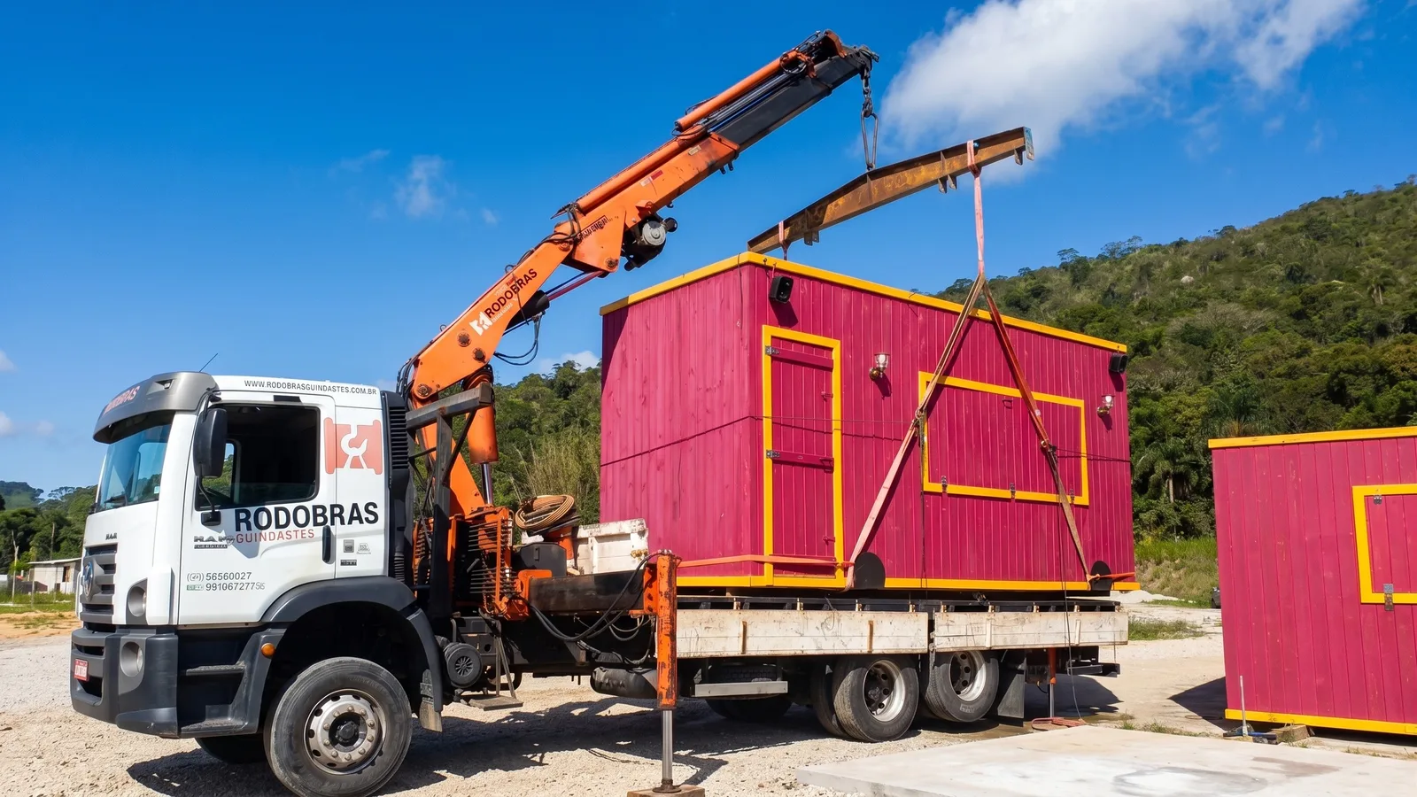 Remoção de máquina industrial